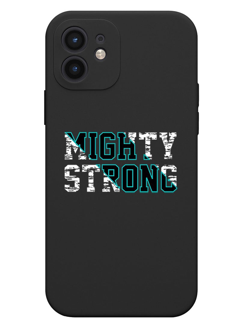 Theodor Protective Slim Fit Case Liquid Silicone Cover with Full Body Protection Anti-Scratch Shockproof Case For iPhone 12 Black  - Minion Pocket - Image 1