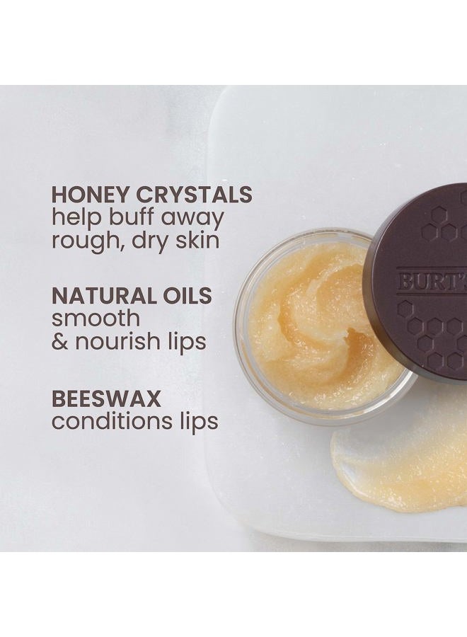 Burt's Bees مقشر شفاه بالعسل، يقشر ويرطب الشفاه الجافة، مع بلورات العسل، استخدمه مع علاج الشفاه المكثف الليلي، عناية طبيعية بالشفاه، 0.25 أونصة. - Image 3