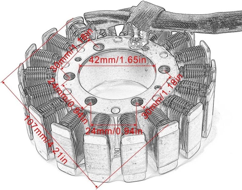Wivplex Motorcycle Stator Coil for CBR Series - Image 2