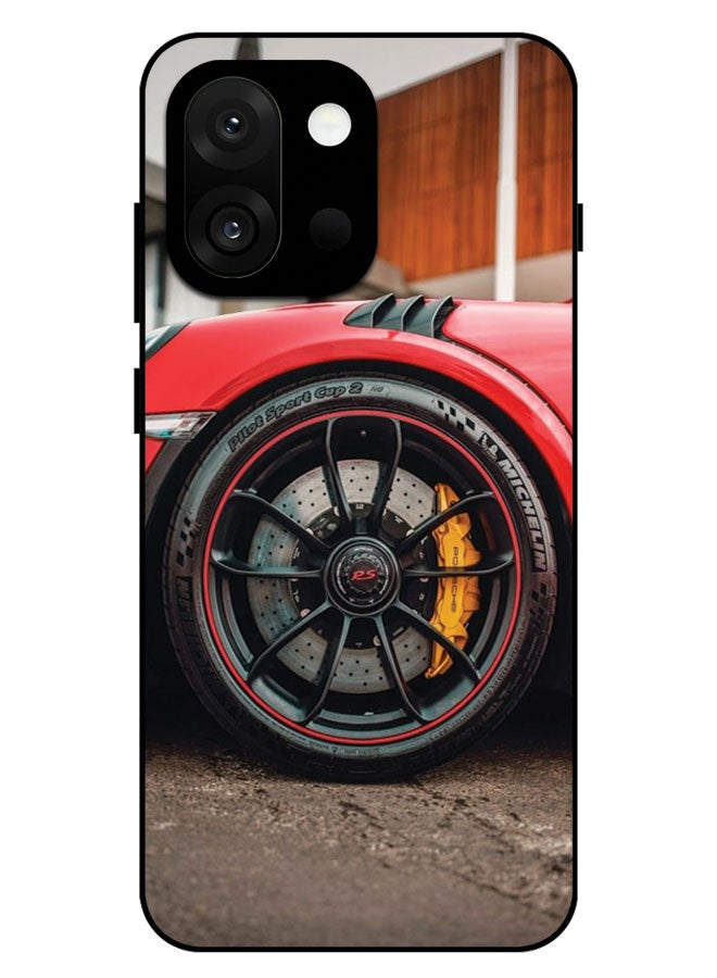 الصيد العين غطاء حماية مطبوع لهاتف OnePlus 13T - عجلة سيارة حمراء - Image 1