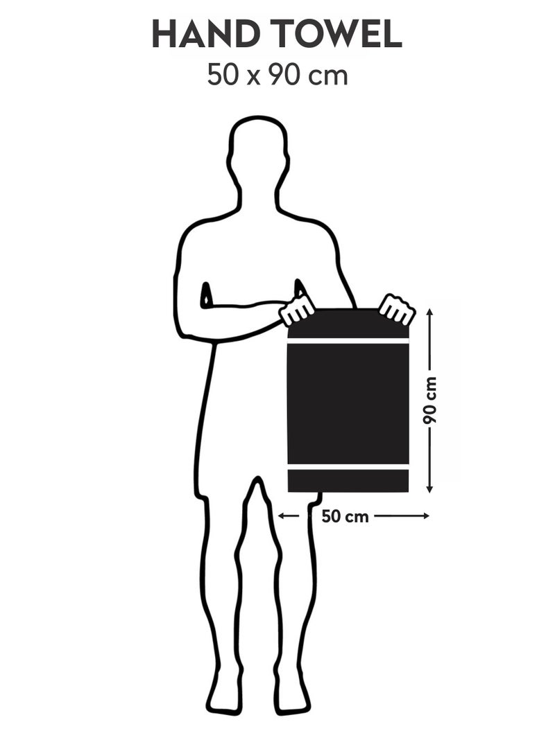 دوناتيلا قسط 100 ٪ بتمشيط القطن 2-قطع منشفة اليد مجموعة (50 س 90 سم) 600 غسم سوبر لينة منشفة اليد ، ماصة للغاية ، سريعة الجافة ، أفضل منشفة للحمام ، سبا وفندق ، البنفسج الجليد - Image 2