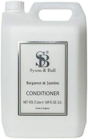 We Can Source It Ltd Syson Ball Luxury Hair Conditioner Bergamot Jasmine 5L Bottle SalonQuality Formula for Hotels Spas Gyms Home Natural Ingredients for Soft Smooth Hair