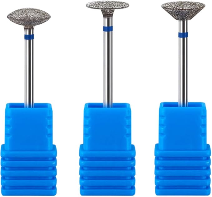 minkissy 3 Pcs Sanding Disc Nail Drill Bits Sanding Discs with Metal Nail Drill Bit Diamond Tipped Drill Bit Cuticle Nail Drill Bit Diamond Manicure Tool for Nail Salon - Image 1