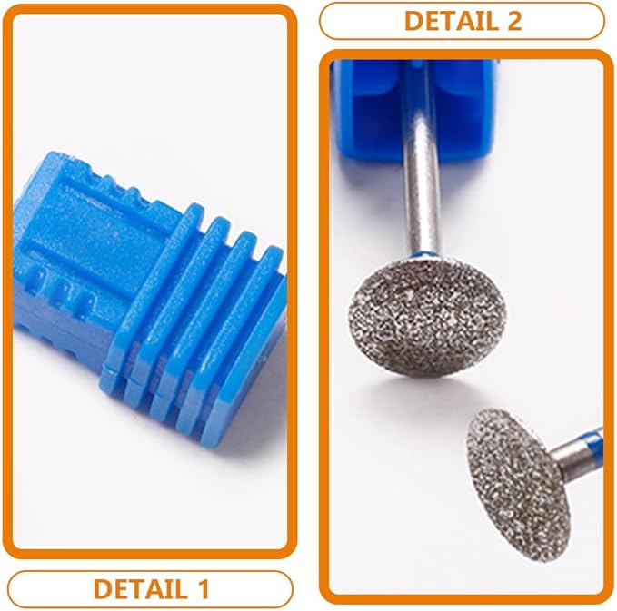 minkissy 3 Pcs Sanding Disc Nail Drill Bits Sanding Discs with Metal Nail Drill Bit Diamond Tipped Drill Bit Cuticle Nail Drill Bit Diamond Manicure Tool for Nail Salon - Image 5