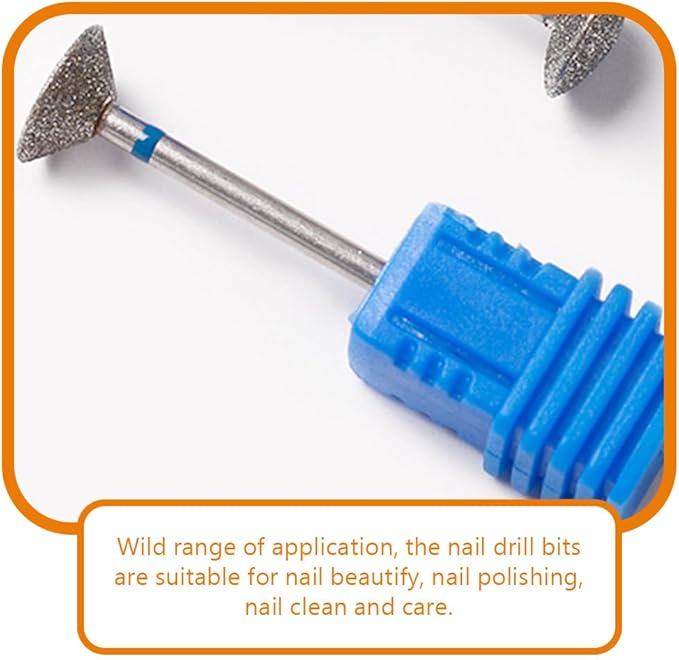 minkissy 3 Pcs Sanding Disc Nail Drill Bits Sanding Discs with Metal Nail Drill Bit Diamond Tipped Drill Bit Cuticle Nail Drill Bit Diamond Manicure Tool for Nail Salon - Image 3