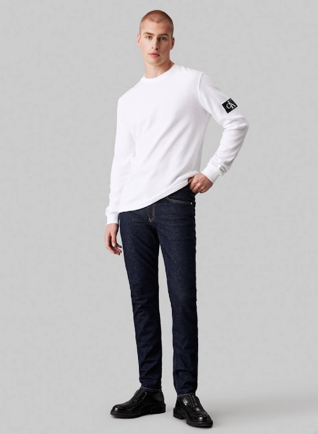 [ JEANS] Slim Waffle Embroidered T-shirt ★人気★ SW-AW24-1065M.154_1000x.jpg?v=