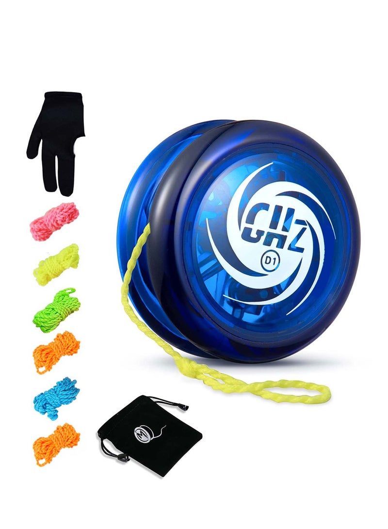 KASTWAVE Responsive Yoyo Starter for Kids Beginner Easy to Play Basic Looping Tricks Blue - Image 1
