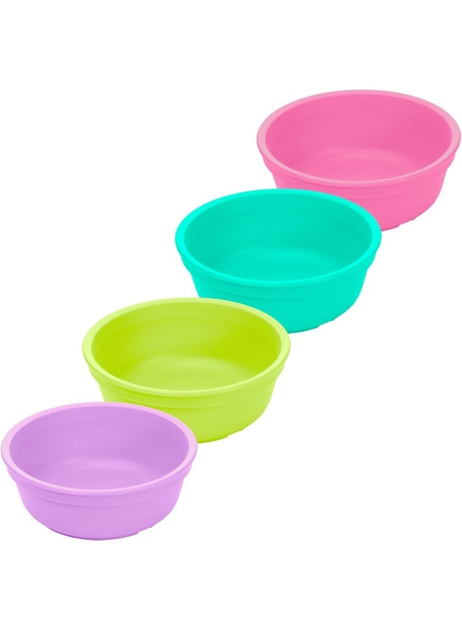 Replay Re Play Made in USA 12 Oz. Reusable Plastic Bowls, Pack of 4 Without Lid - Image 1