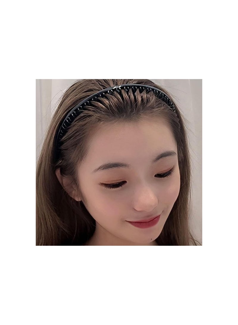GGOOT Sports Fashion Hair Band Accessories for Outdoor Sports Yoga, Matte Non-Slip Black Headband, Sports Fashion Hair Band Accessories for Outdoor Sports Yoga(Black) - Image 2