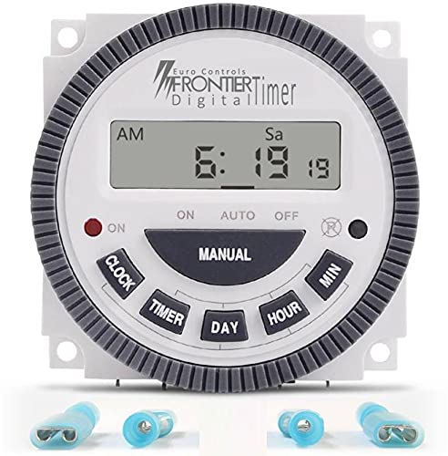 EuroControls TM619H-2 30 Amps Taiwanese Digital Programmable Timer 4 pin - 18 Programs - Countdown Program - Replaceable Battery - X2 Wide Voltage Circuit White & grey - Image 4