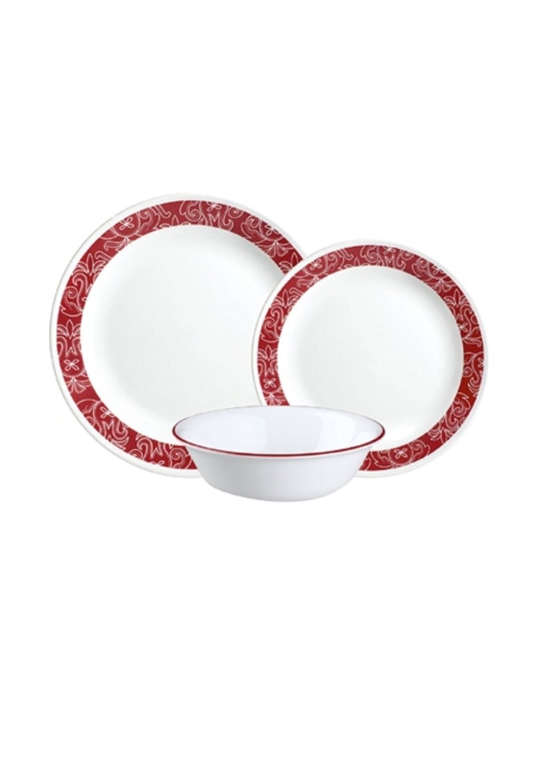 Corelle طقم عشاء كوريل باندهاني 18 قطعة