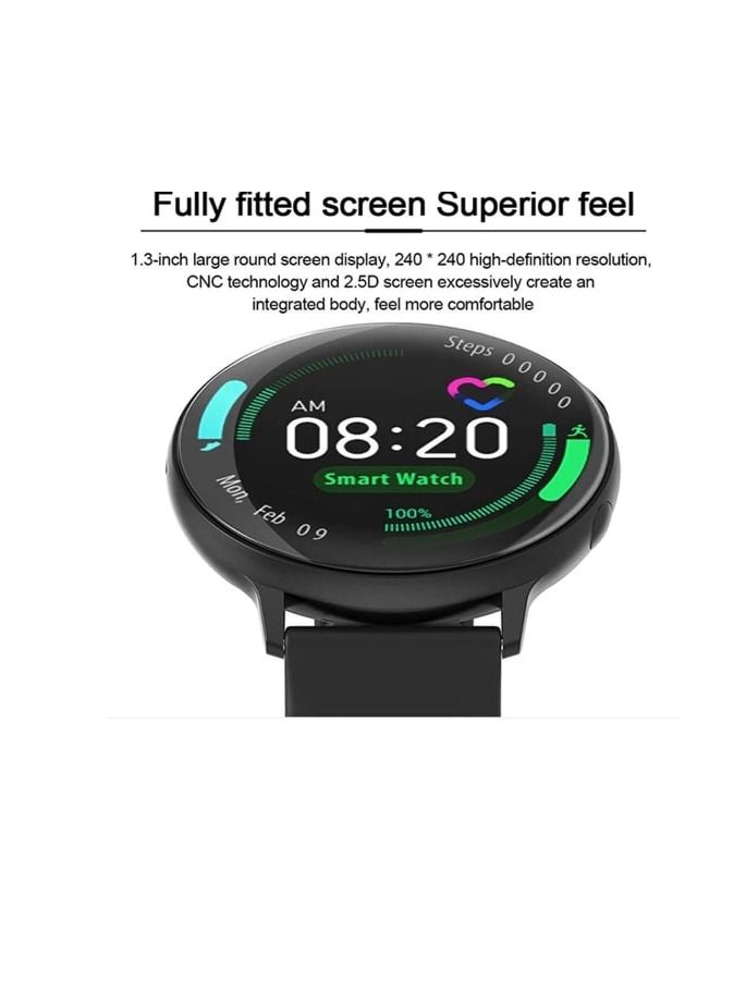 AROAQ F8 Smart Watch Full Coverage Matte Hard Cover Defense Edge Waterproof Bluetooth Dial Heart Rate Monitoring - Image 4
