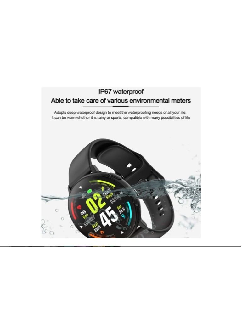 AROAQ F8 Smart Watch Full Coverage Matte Hard Cover Defense Edge Waterproof Bluetooth Dial Heart Rate Monitoring - Image 5