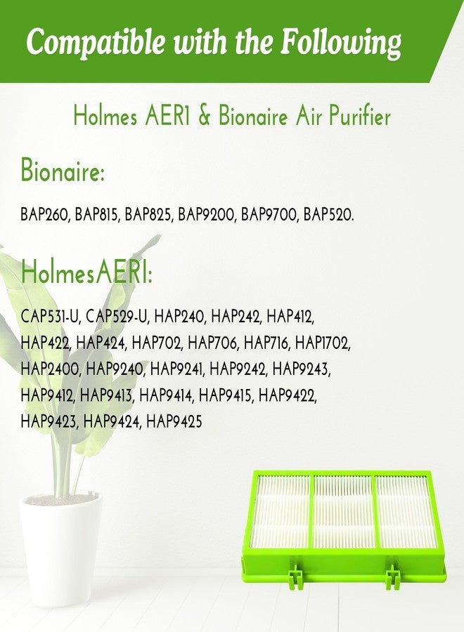 Nispira AER1 HAPF300AHD Allergan Remover Filter Replacement for Holmes Air Purifier HAPF30AT HAP242-NUC HAPF300AH-U4 HAPF300AHD-U4R True HEPA. 2 Packs - Image 4