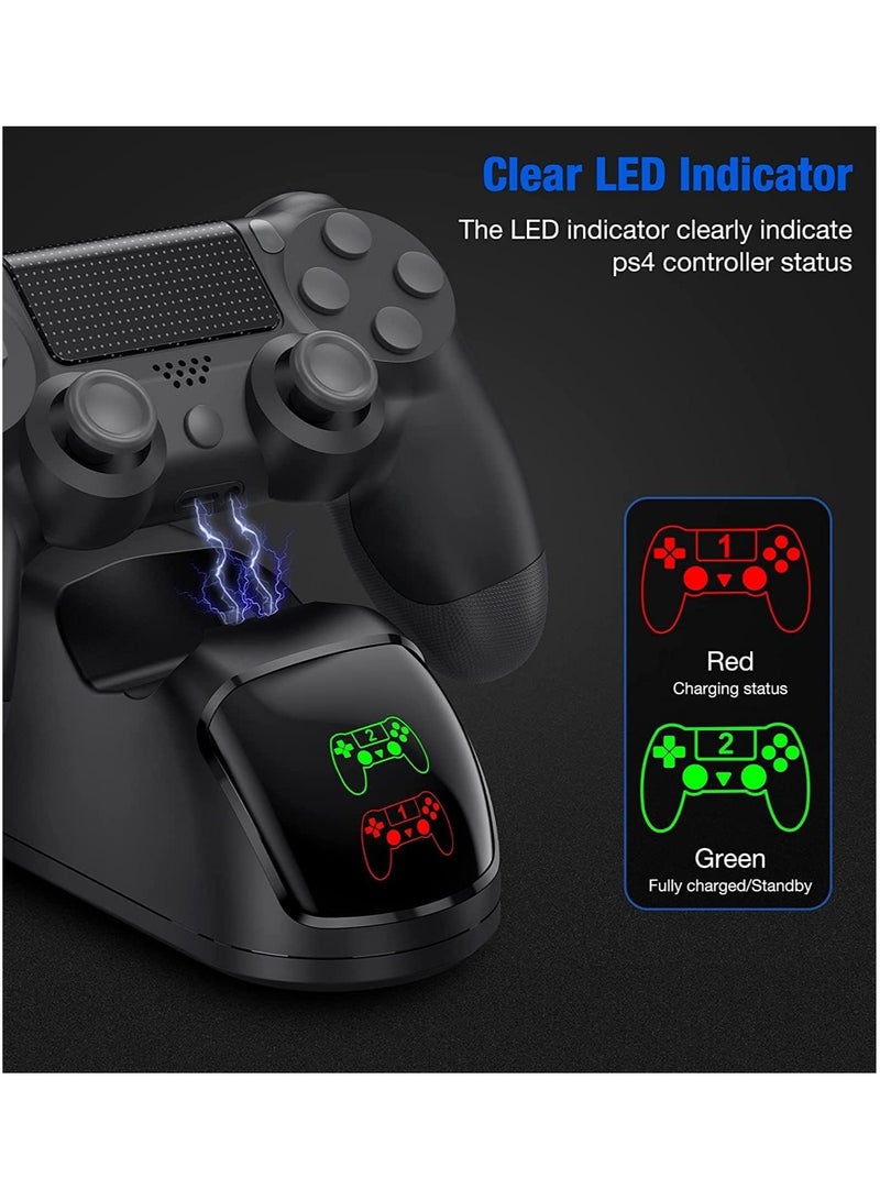 دوبي قاعدة شحن مزدوجة مع كابل USB لجهاز التحكم اللاسلكي PlayStation 4 - Image 4