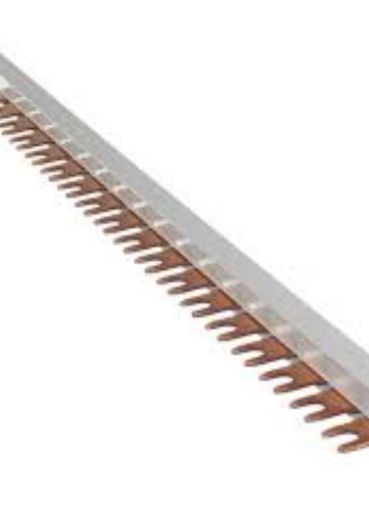 KNP 1-pole copper busbar (fork type) is used in electrical systems to facilitate the distribution of electrical power across a single circuit or phase.