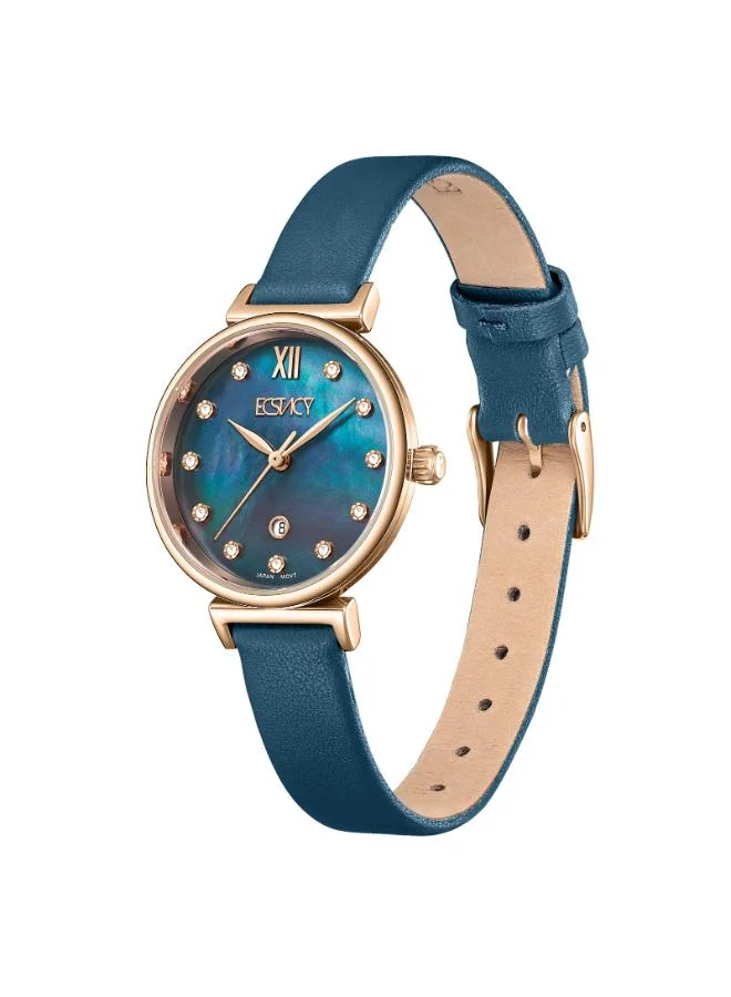 إكستاسي Women's Leather Analog Watch E25507-RLNMN - 30mm mm