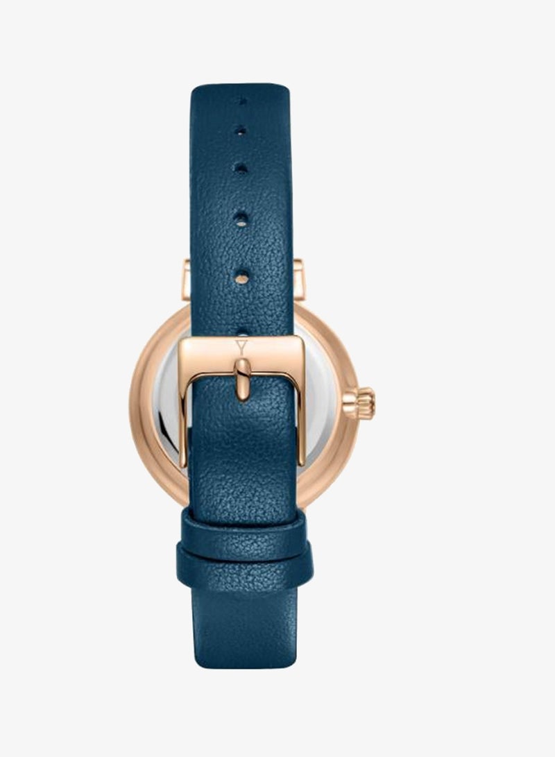 ECSTACY Women's Leather Analog Watch E25507-RLNMN - 30mm mm - Image 3