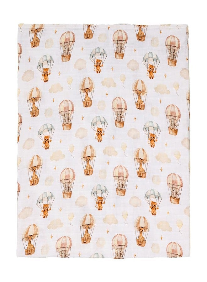 Cugo Baby Swaddle Blanket (Hot Air Balloon) - Soft, Cozy & Secure for Newborns | Baby Blanket | Baby Quilt - Image 3