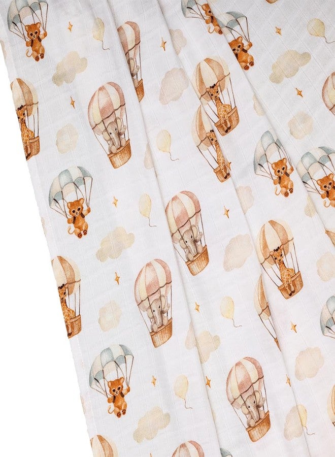 Cugo Baby Swaddle Blanket (Hot Air Balloon) - Soft, Cozy & Secure for Newborns | Baby Blanket | Baby Quilt - Image 5