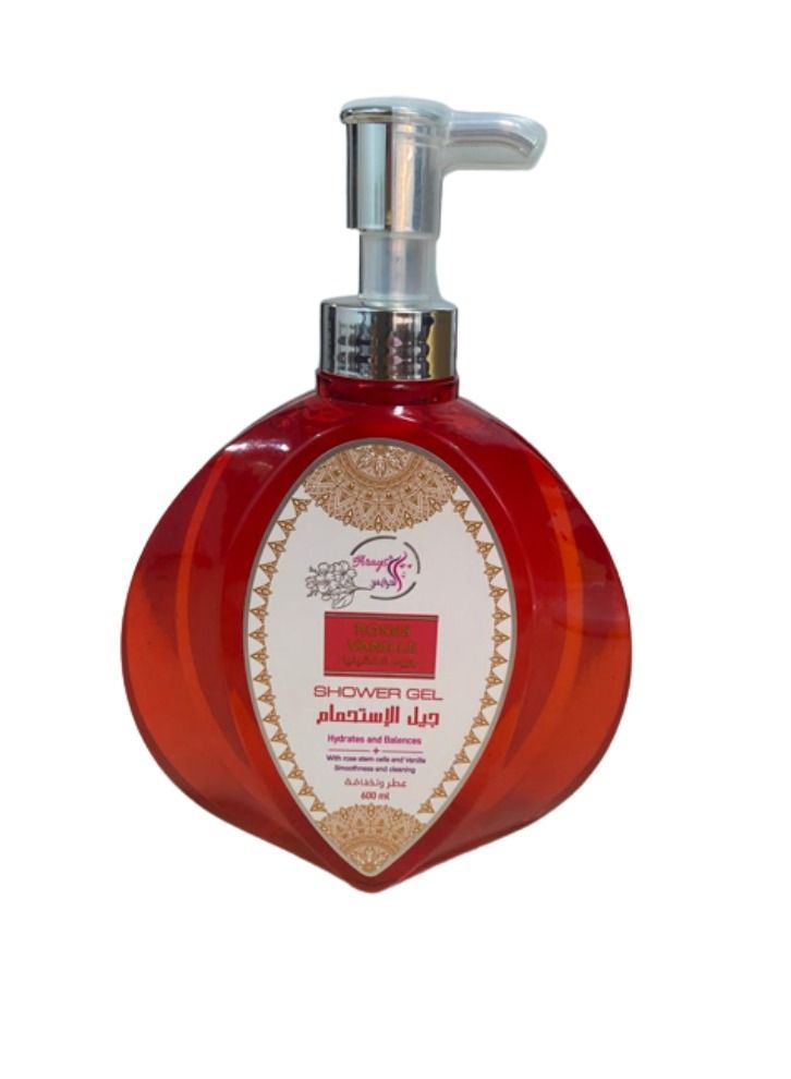 Alarays Shower Gel Rose Vanilla 600ml - Image 1