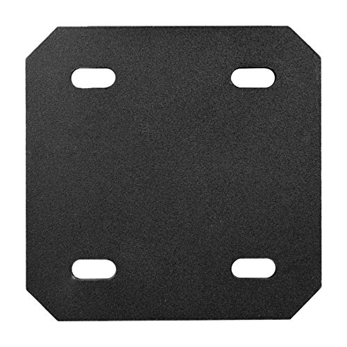 heneng 6 Pcs Heavy Duty Flat Mending Plate, 4-3/4" x 4-3/4", Square Fixing Repair Connector Bracket, 5/32" Thick - Image 1