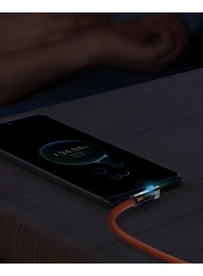 ريوكل كابل شاحن iPhone سريع الشحن يدور 180 درجة كابل شاحن Lightning طويل سلك شحن سريع لنظام IOS - Image 2