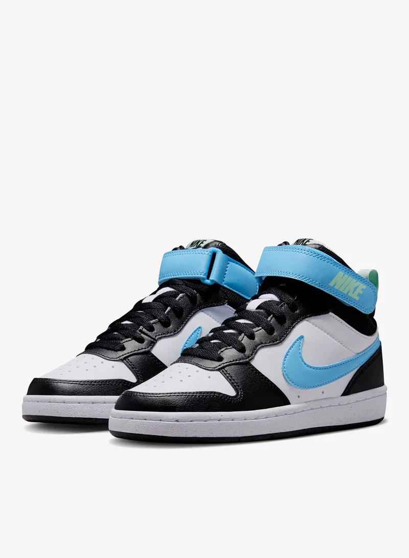 Nike White Kids' Court Borough Mid 2 Shoes  | Best Price UAE