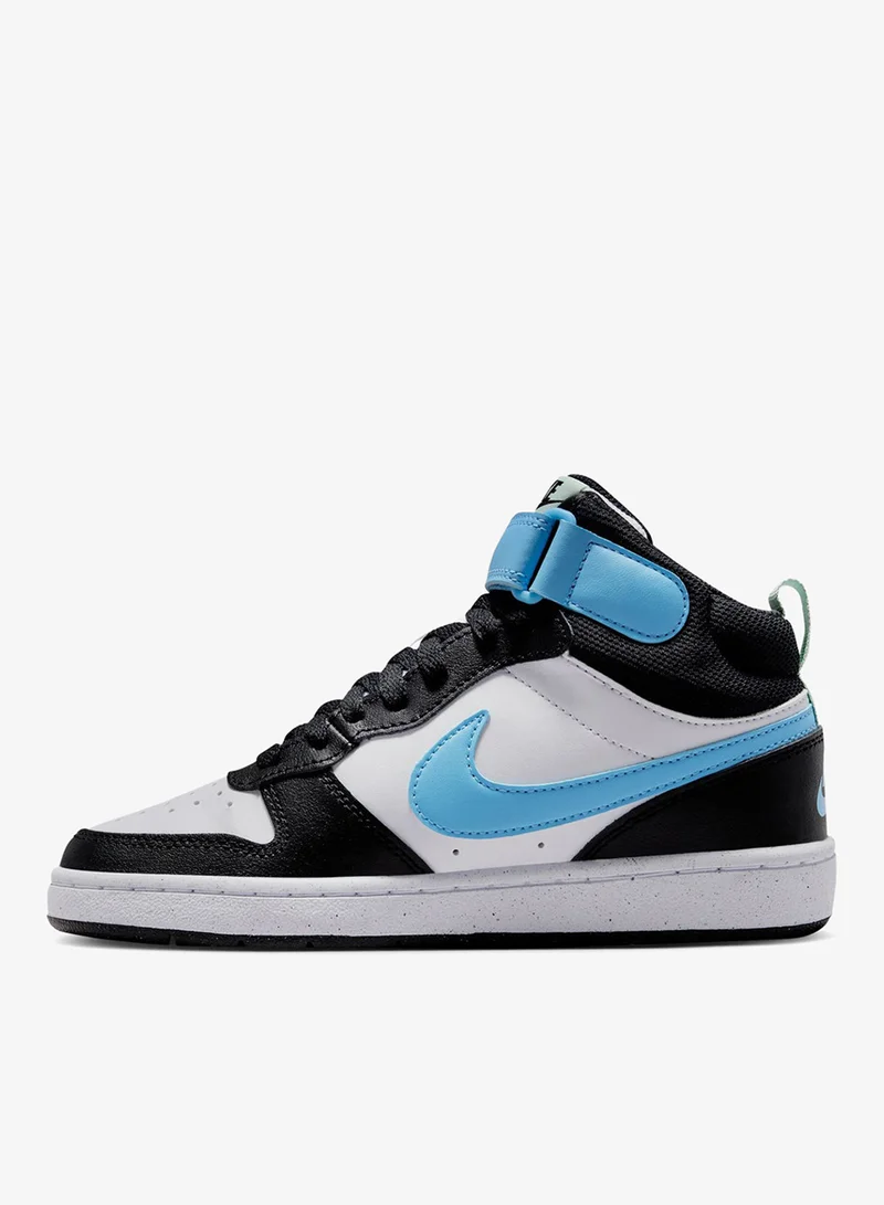 Nike White Kids' Court Borough Mid 2 Shoes  | Best Price UAE