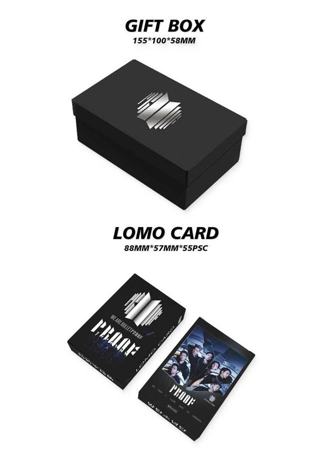EHOME Bts New Album PROOF Gift Box With Lomo Cards, Acrylic Stand, Hand Account Tape, Keychain, Lanyard, Stickers, Photo Card  - Image 2