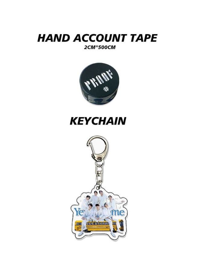 EHOME Bts New Album PROOF Gift Box With Lomo Cards, Acrylic Stand, Hand Account Tape, Keychain, Lanyard, Stickers, Photo Card  - Image 4