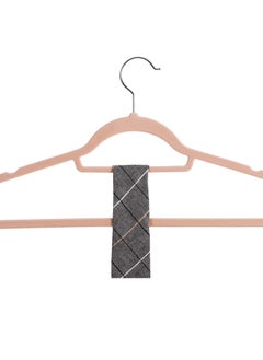 Red Dot Gift 100 Pieces 42cm Pink Non-Slip Velvet Clothes Hanger with 360 Degree Rotatable Hook Durable and Slim  - Image 3