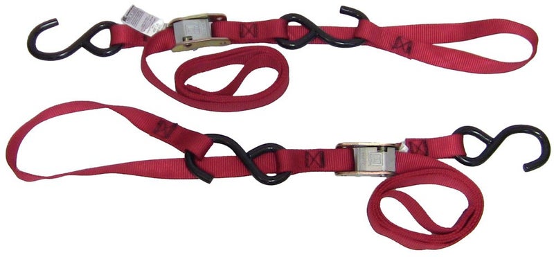 Ancra 493801002 Red Integra Soft Hook Cam Buckle Tie Down 4 Pack