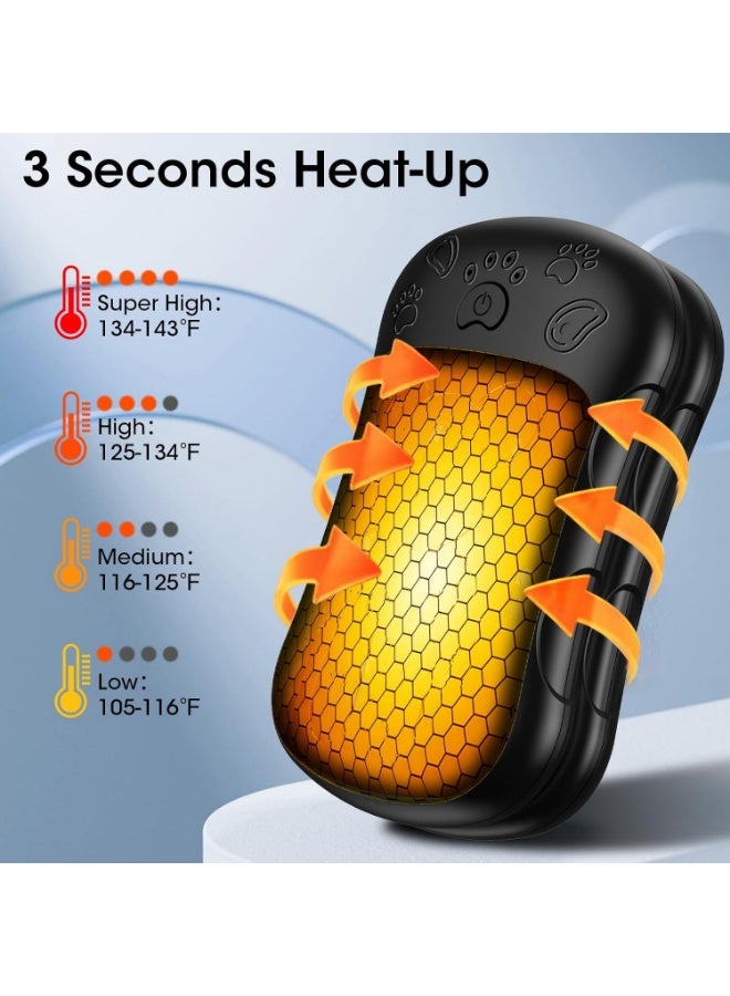 Rechargeable Hand Warmers, 2 in 1 Electric Hand Warmer, 6000mAh Portable Pocket Warmers Dual-Sided Safe Heating, Electronic Winter Gifts for Men Women Kids, Golf, Outdoors - Image 2
