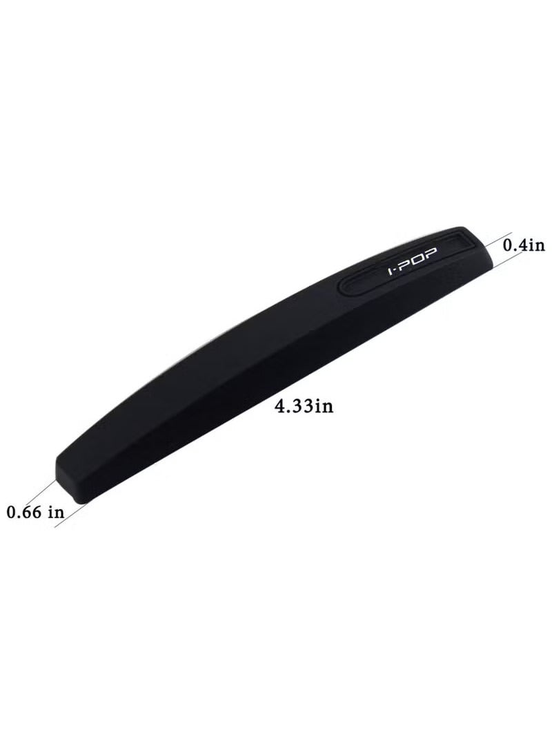 Generic 4pcs door guards, rubber door protectors with silicone, anti-collision, scratch resistant, and scratch resistant decorative strips, suitable for all vehicle side doors, soft, high viscosity, waterproof, heat-resistant, and wear-resistant (black)  - Image 2