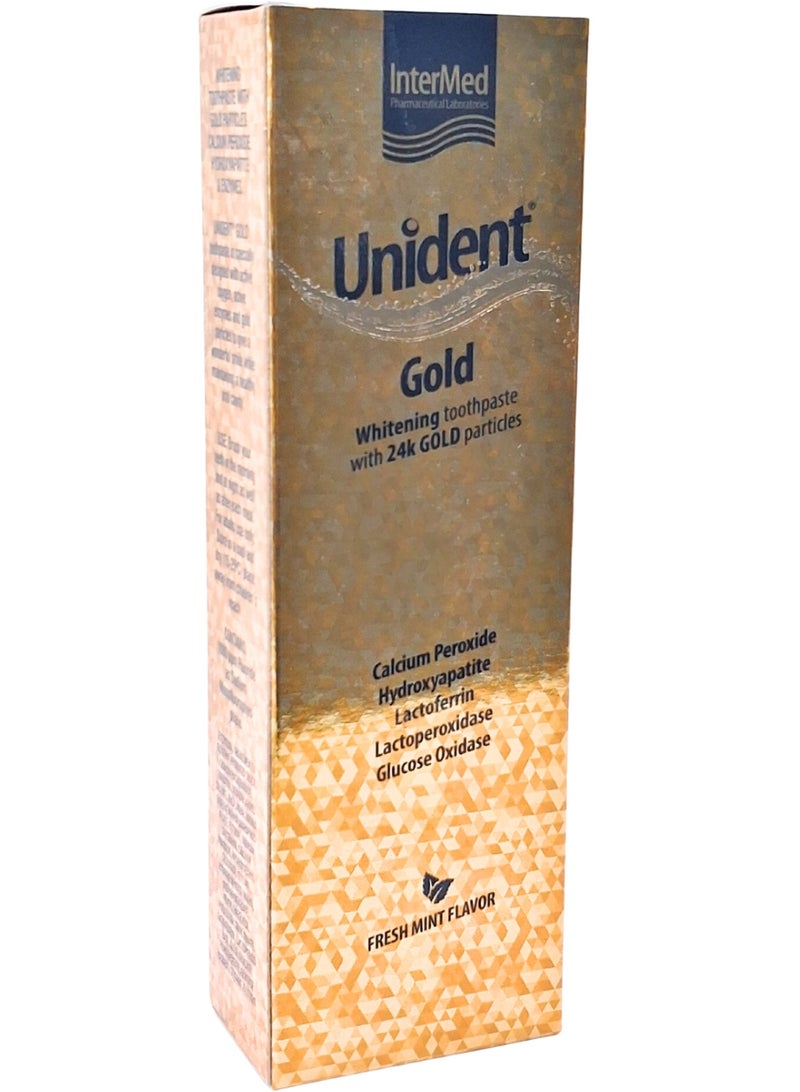Unident Gold Whitening Toothpaste 100Ml