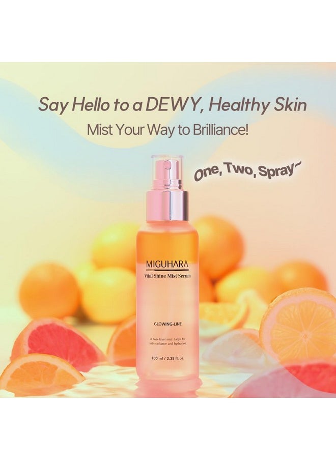 MIGUHARA MIGUHARA Vital Shine Mist Serum | Korean Skincare Hydrating Mist (100ml/3.38 fl. oz.)  - Image 2