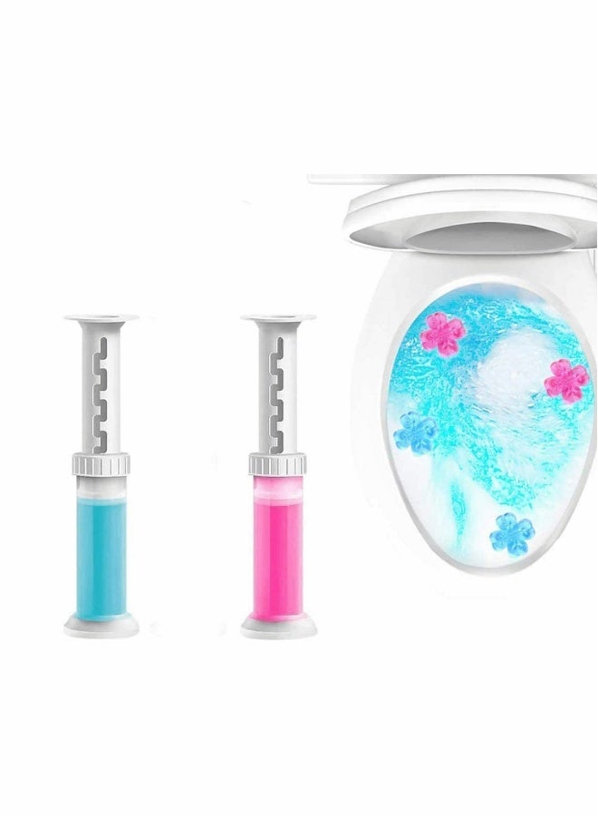 Toilet Descaler Cleaner Toilet Cleaner Gel, Natural Fragrance Deodorant Rose Ocean Scent 2 Pack - Image 1
