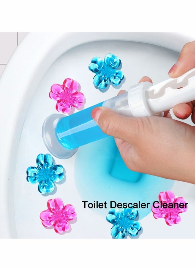 Toilet Descaler Cleaner Toilet Cleaner Gel, Natural Fragrance Deodorant Rose Ocean Scent 2 Pack - Image 2