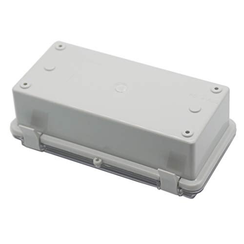 Zulkit Junction Box ABS Plastic Dustproof Waterproof IP65 Electrical Boxes Hinged Shell Outdoor Universal Project Enclosure Clear Cover with 2 Cable Glands 7.9 x 3.9 x 2.8 inch (200x100x70mm) - Image 3