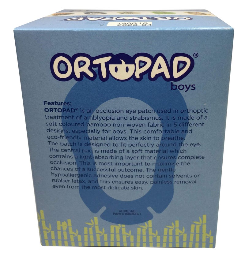 Ortopad Ortopad® Bamboo Boys Eye Patches, 50/Box (Regular Size, 4+ yrs) Racing Flames Pack  - Image 4