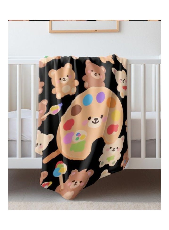 عام بطانية رقيقة من الفانيلا (دافئة ومريحة، ومناسبة للنوم واستخدام الألعاب وإزالة الغبار ومقاومة للرمل) 150 سم * 200 سم - 996 - Image 5