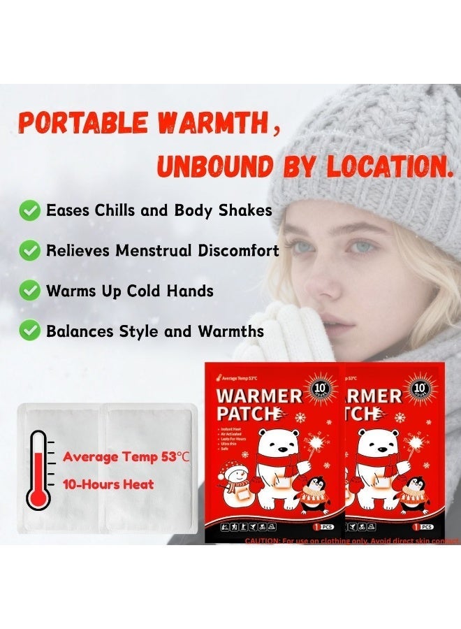 Body & Hand Warmer - Up to 10-Hour Consistent Safe Natural Heat, Odorless Air Activated Adhesive Warm Patches for Outdoor Work, Commuting, Winter Sports & Phone Warmth - 10 Count - Image 4