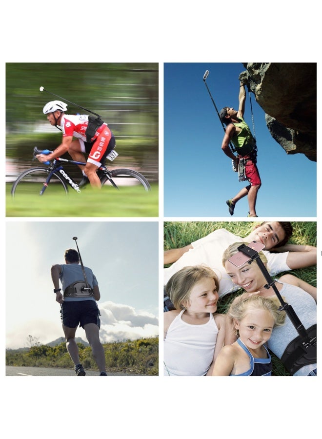 بولوز حامل حزام مناسب لكاميرات الحركة البانورامية Insta360 ONE X و GoPro Fusion و Ricoh Theta S/Theta V/Theta SC36 مع محول وبراغي - Image 5