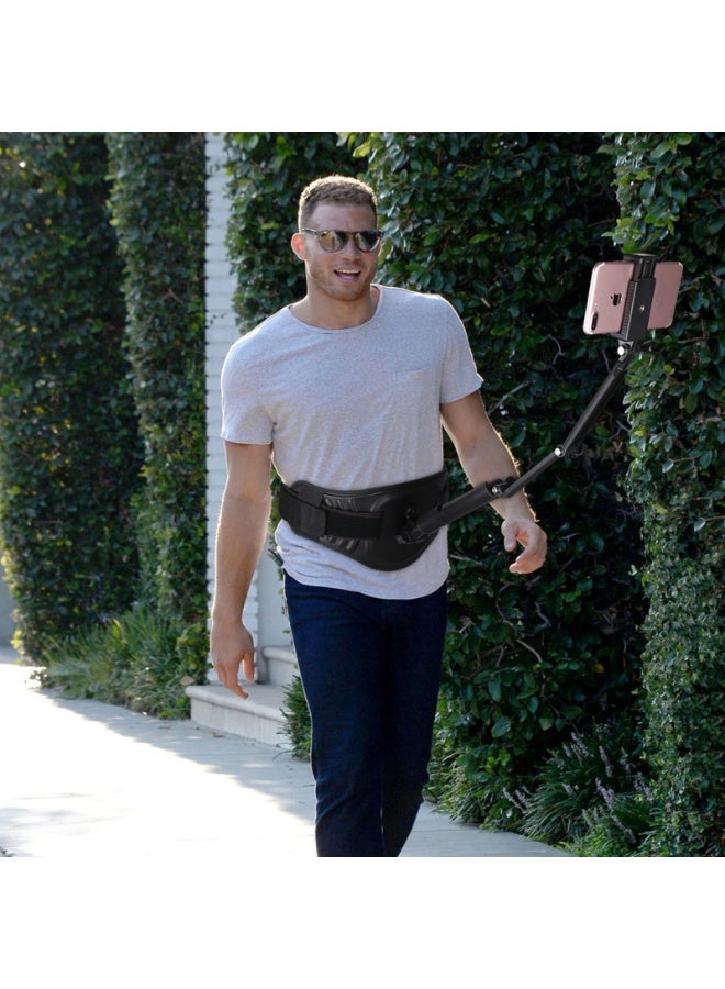 بولوز حامل حزام مناسب لكاميرات الحركة البانورامية Insta360 ONE X و GoPro Fusion و Ricoh Theta S/Theta V/Theta SC36 مع محول وبراغي - Image 4