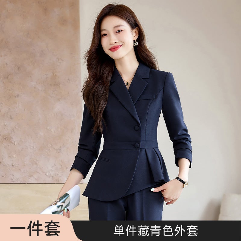 High-End Suit Work Clothes Suit Women'S Fashion Temperament Goddess Fan Manager Business Wear President'S Dress Micro Trousers - Image 1