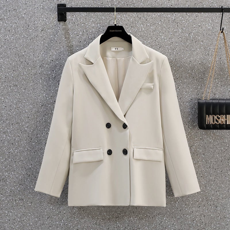 Plus Size Women'S Clothing Blazer Solid Color Fashion Mid-Length Loose-Fitting Jacket For Curvy Women - Image 1
