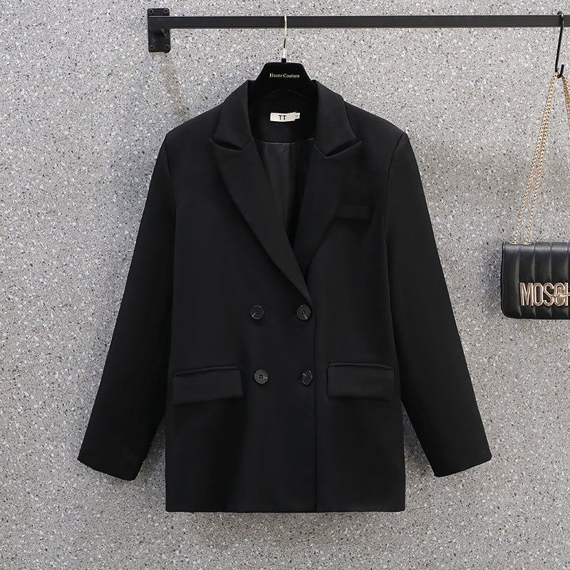 Plus Size Women'S Clothing Blazer Solid Color Fashion Mid-Length Loose-Fitting Jacket For Curvy Women - Image 4