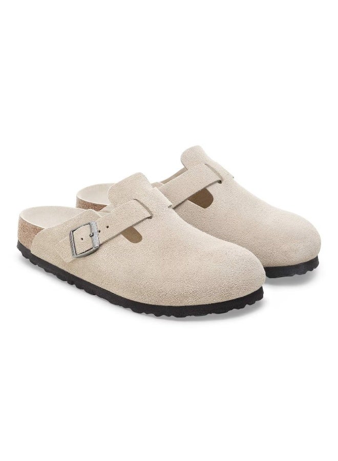 Birkenstock Boston Suede Clogs – Sand | Everyday Casual Comfort - Image 2