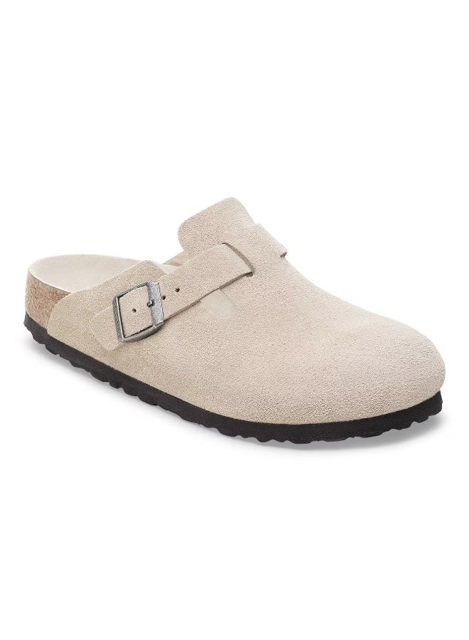 Birkenstock Boston Suede Clogs – Sand | Everyday Casual Comfort - Image 4
